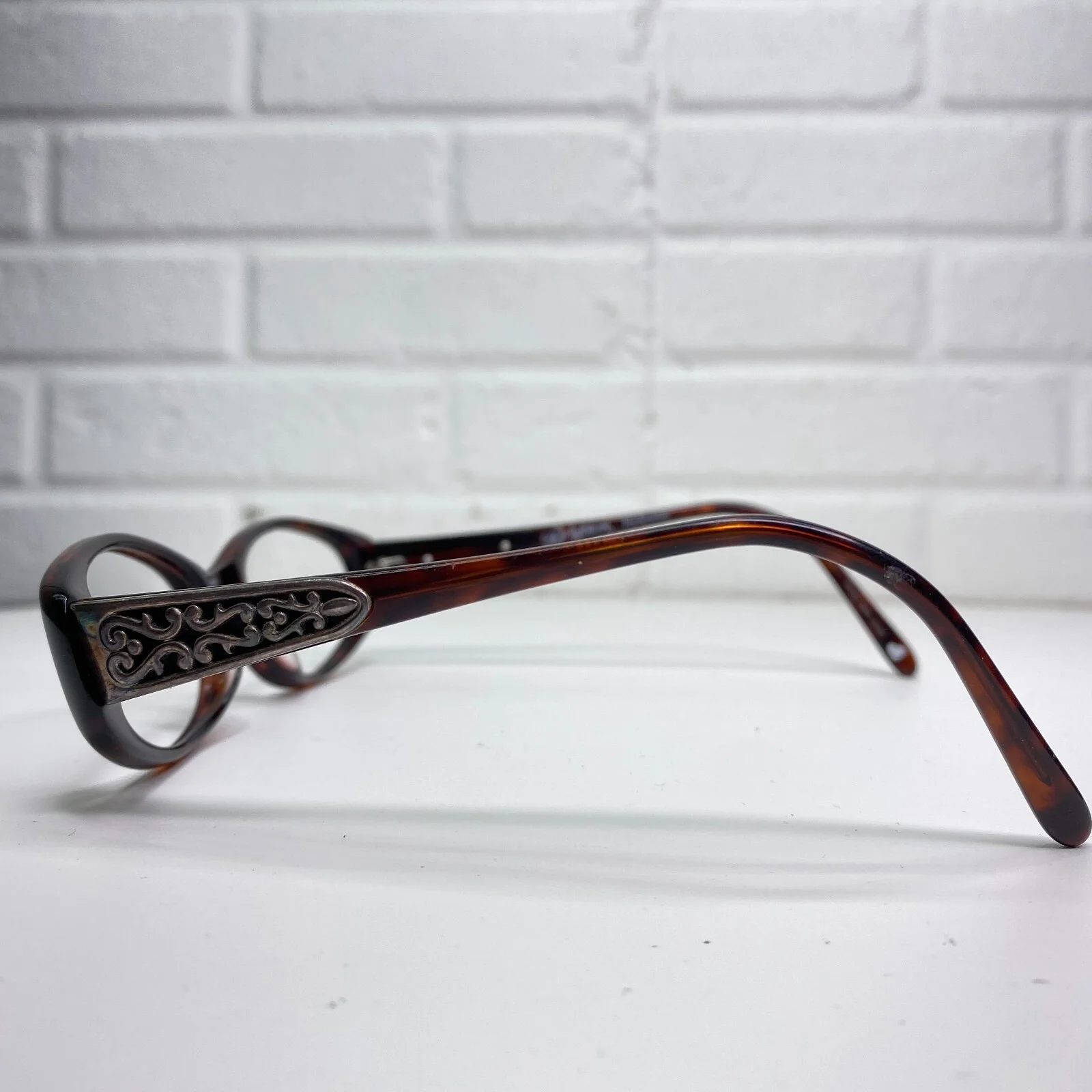 Brighton Eyeglasses Frames Made in the shade brown Round Full Rim 22891 3