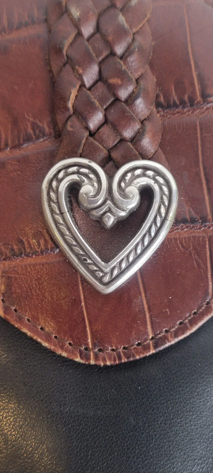 Brighton Leather Eye Glass Holder with Heart 2