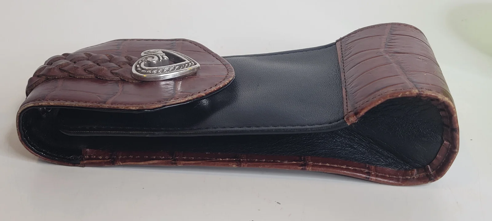 Brighton Leather Eye Glass Holder with Heart 3