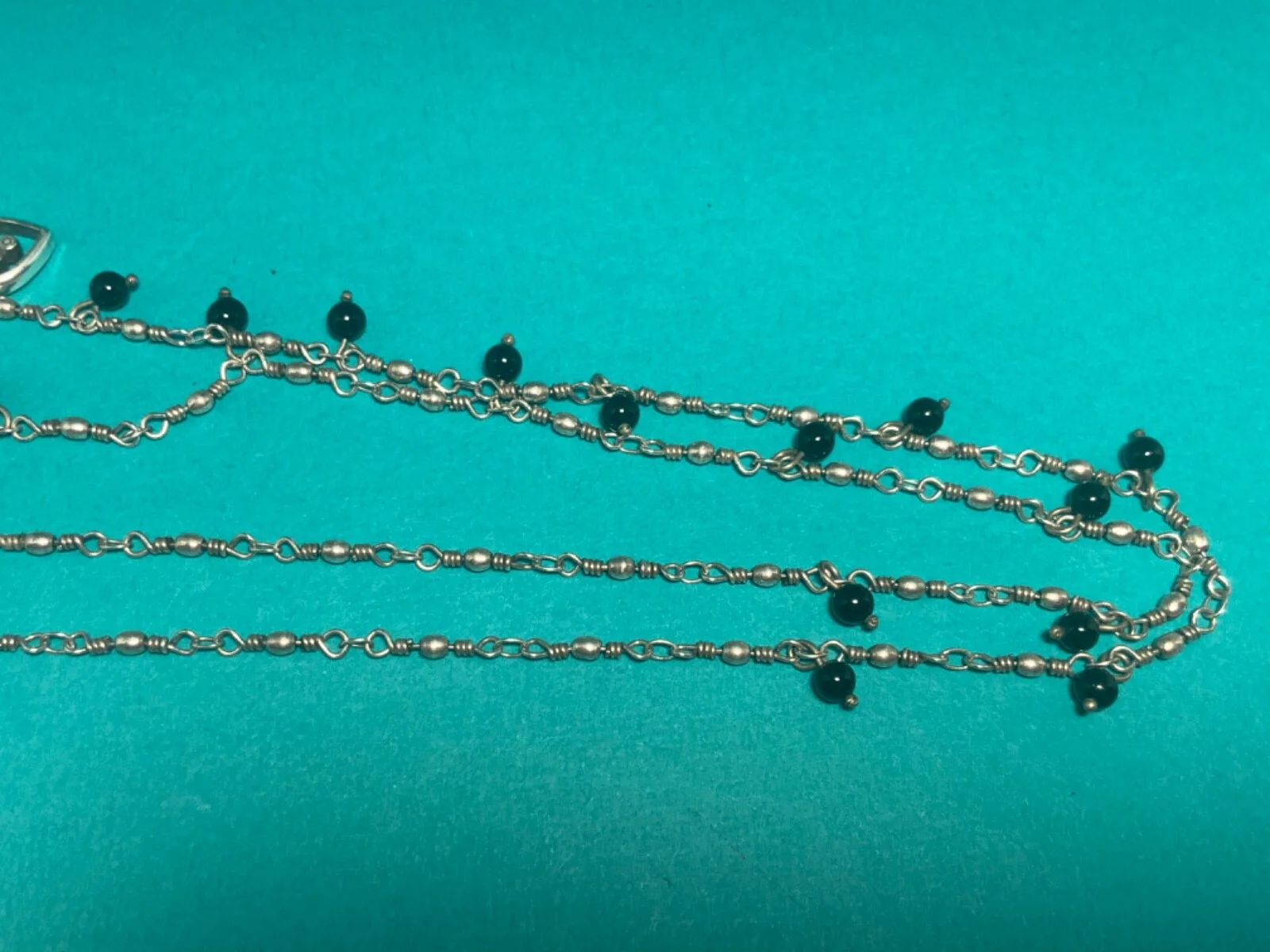 🌸Brighton Silver Black Bead Eye Glass Holder 28” Necklace(N10) 🌸 4