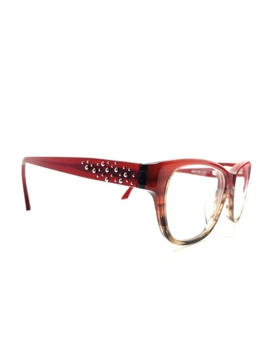 Brille SONIA RYKIEL 7233 Col03 Red studded eyeglasses frames 4