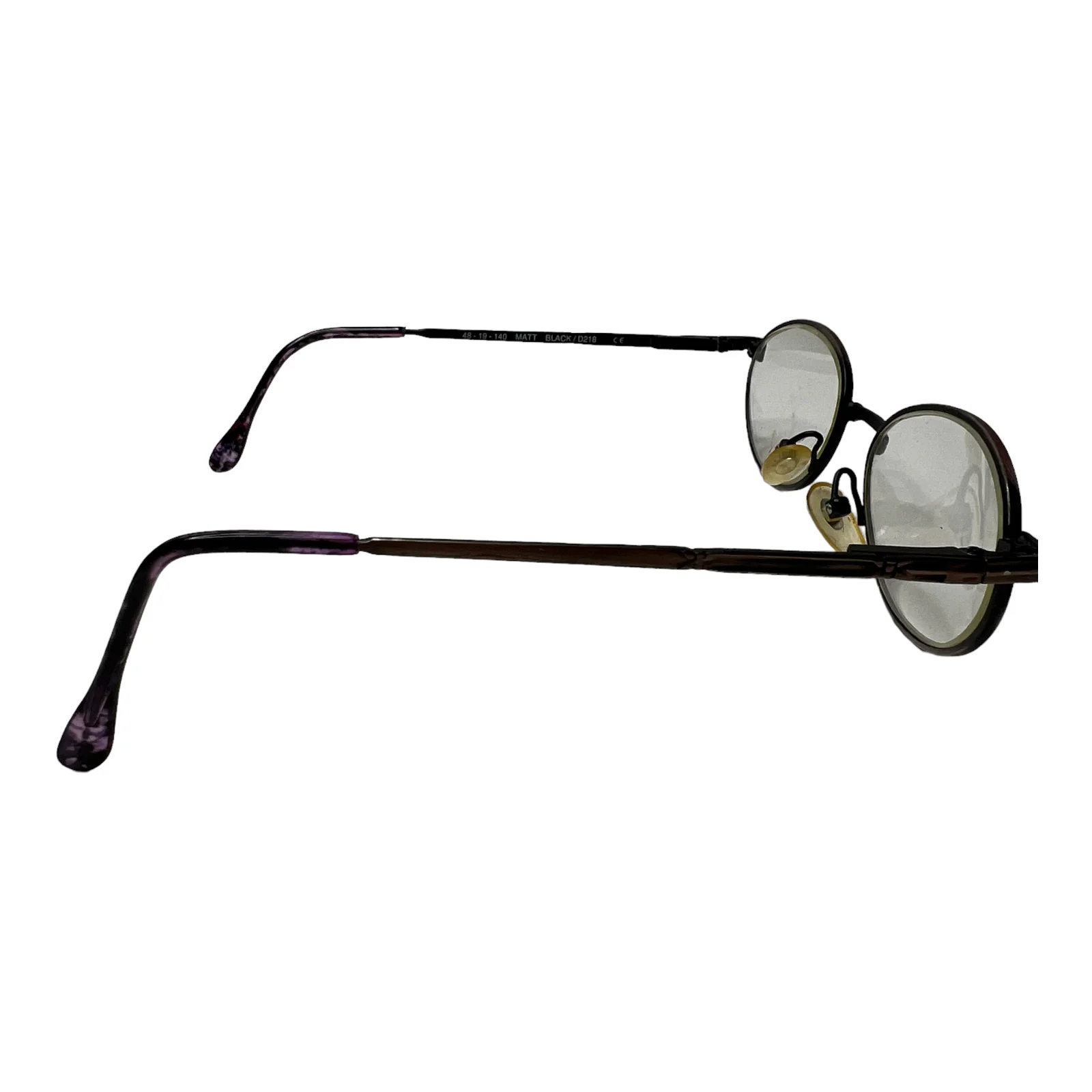 Broadway James Matt Black Eyeglasses Frame 48-19-140 Plastic Adult H3346 4