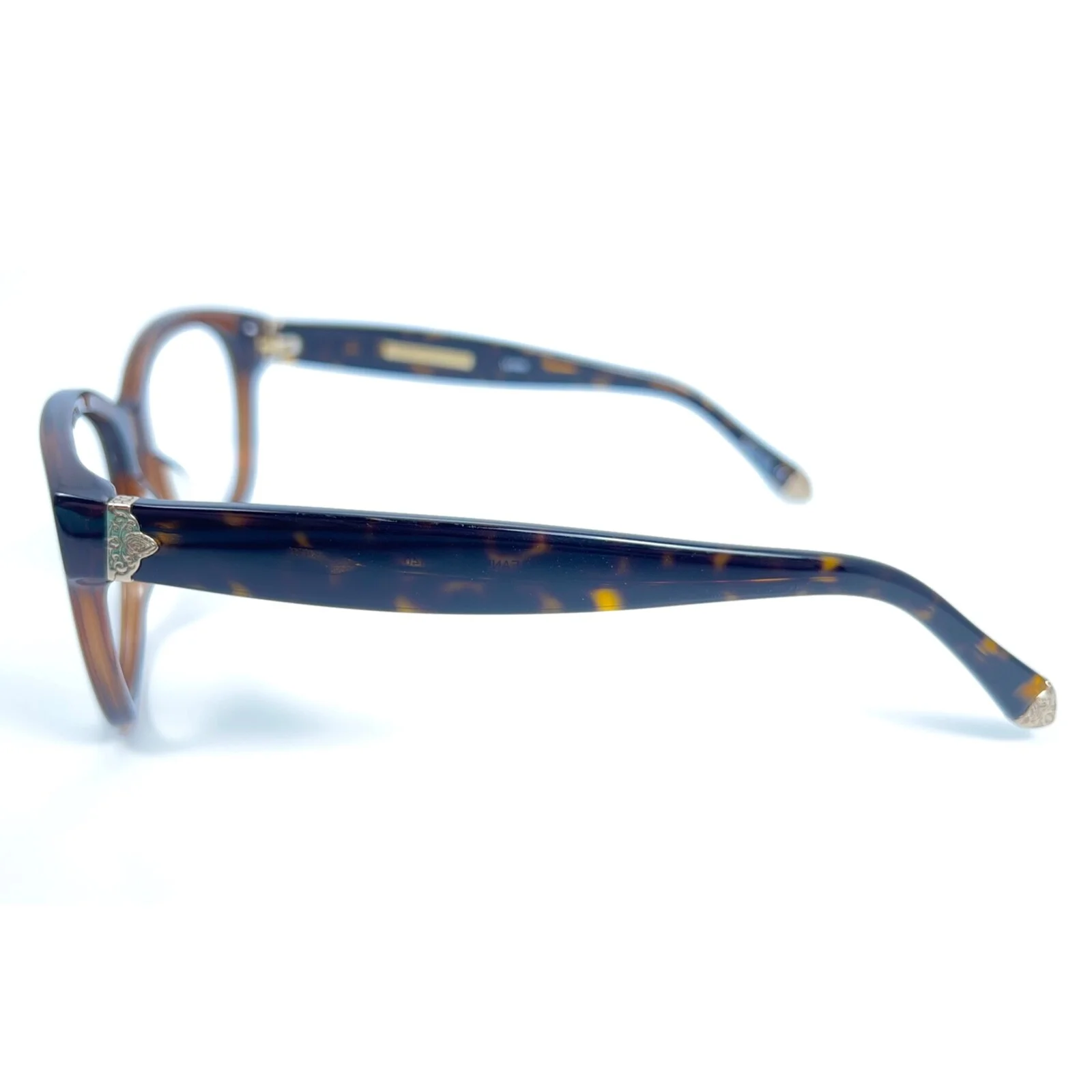 Brooklyn Leann Clear Brown Tortoise Eyeglasses Frame 54-18-140 Women 4
