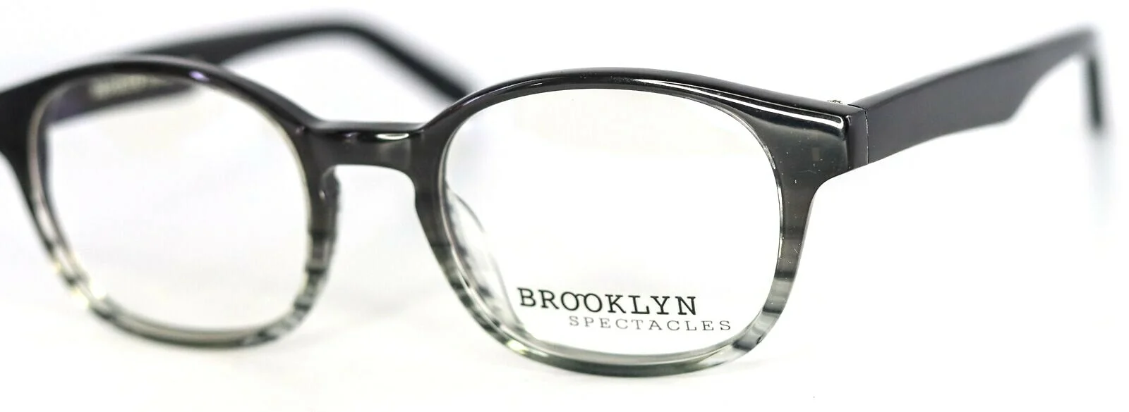 BROOKLYN SPECTACLES GRAHAM Black Gray Gradient Mens Eyeglasses 49-21-145 PB1