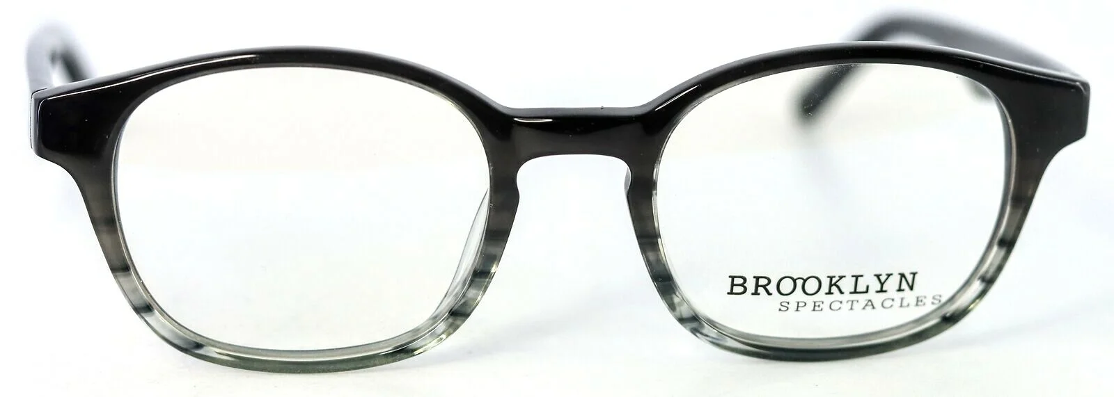 BROOKLYN SPECTACLES GRAHAM Black Gray Gradient Mens Eyeglasses 49-21-145 PB1 2