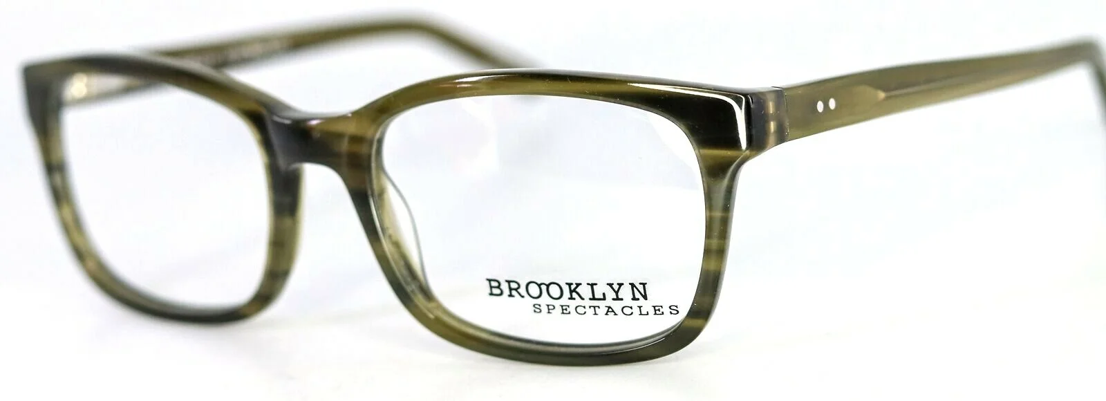 BROOKLYN SPECTACLES KENSINGTON C25 Olive Square Eyeglasses Frames 54-20-140 PB1