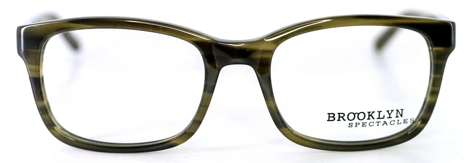 BROOKLYN SPECTACLES KENSINGTON C25 Olive Square Eyeglasses Frames 54-20-140 PB1 2