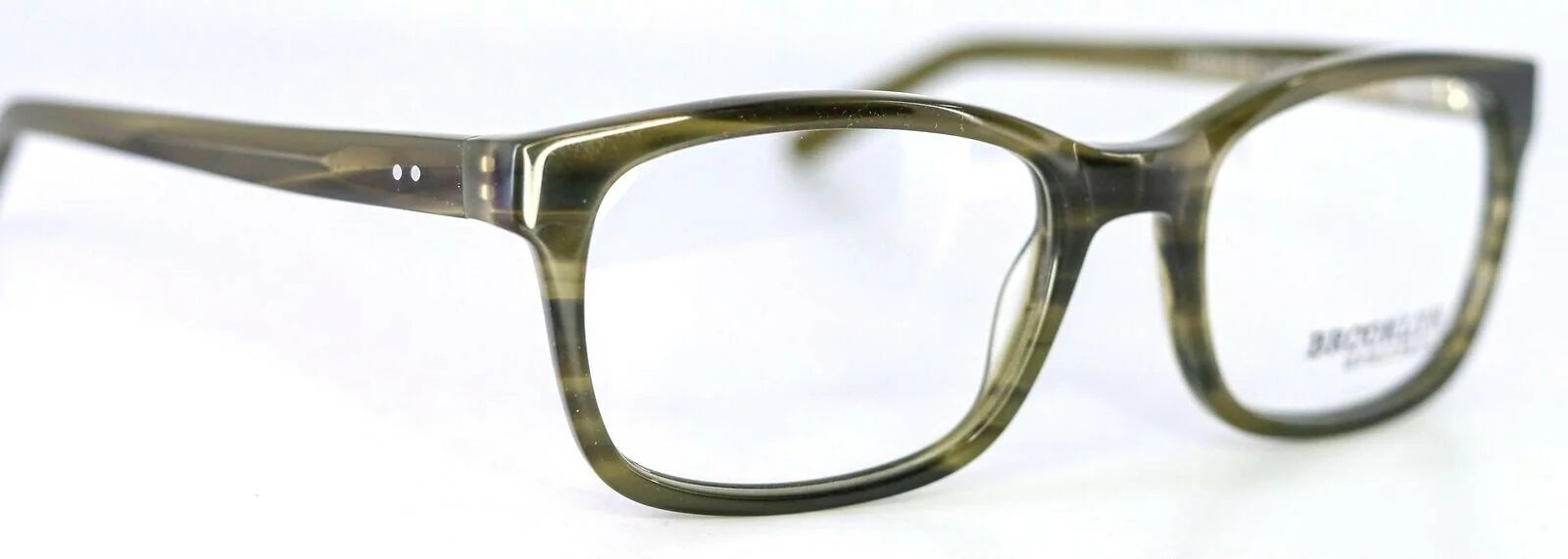 BROOKLYN SPECTACLES KENSINGTON C25 Olive Square Eyeglasses Frames 54-20-140 PB1 3