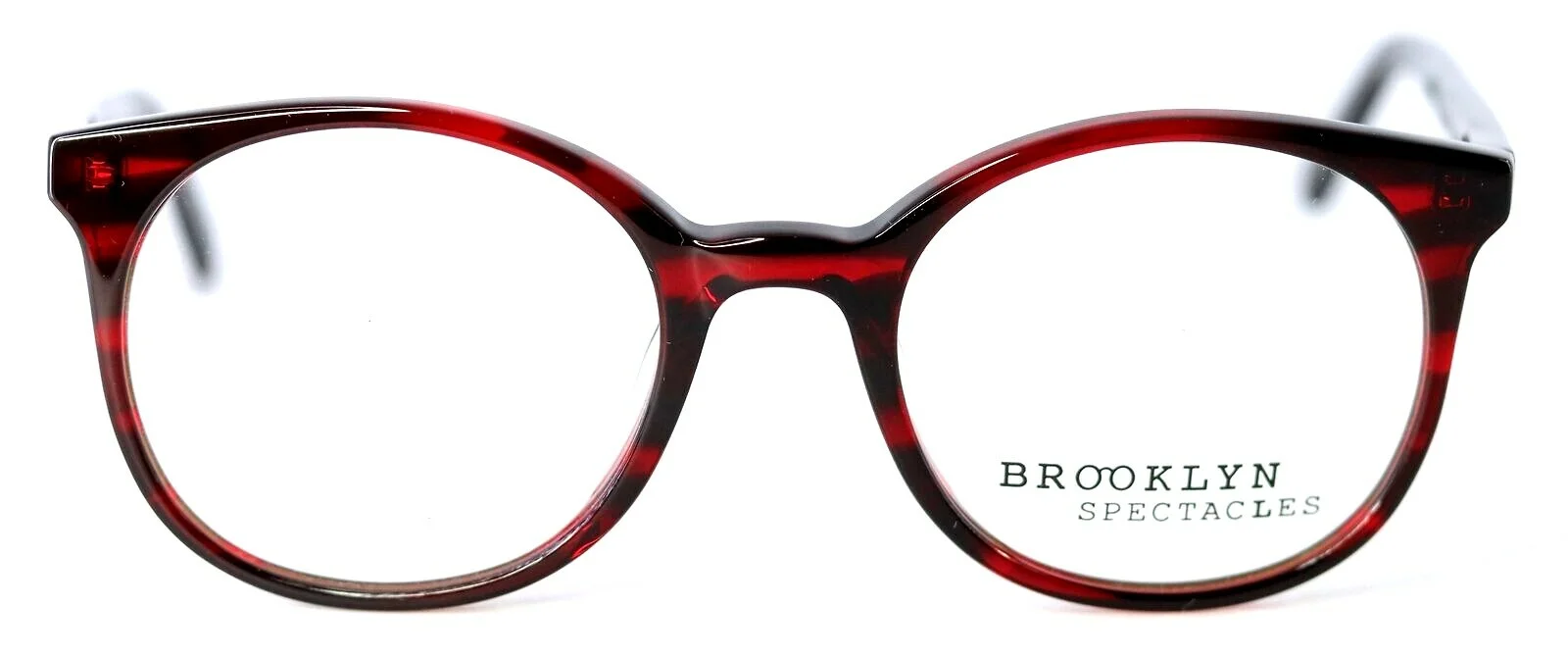 BROOKLYN SPECTACLES MARION C82 Garnet Round Eyeglasses Frames 49-20-140 PB1 2
