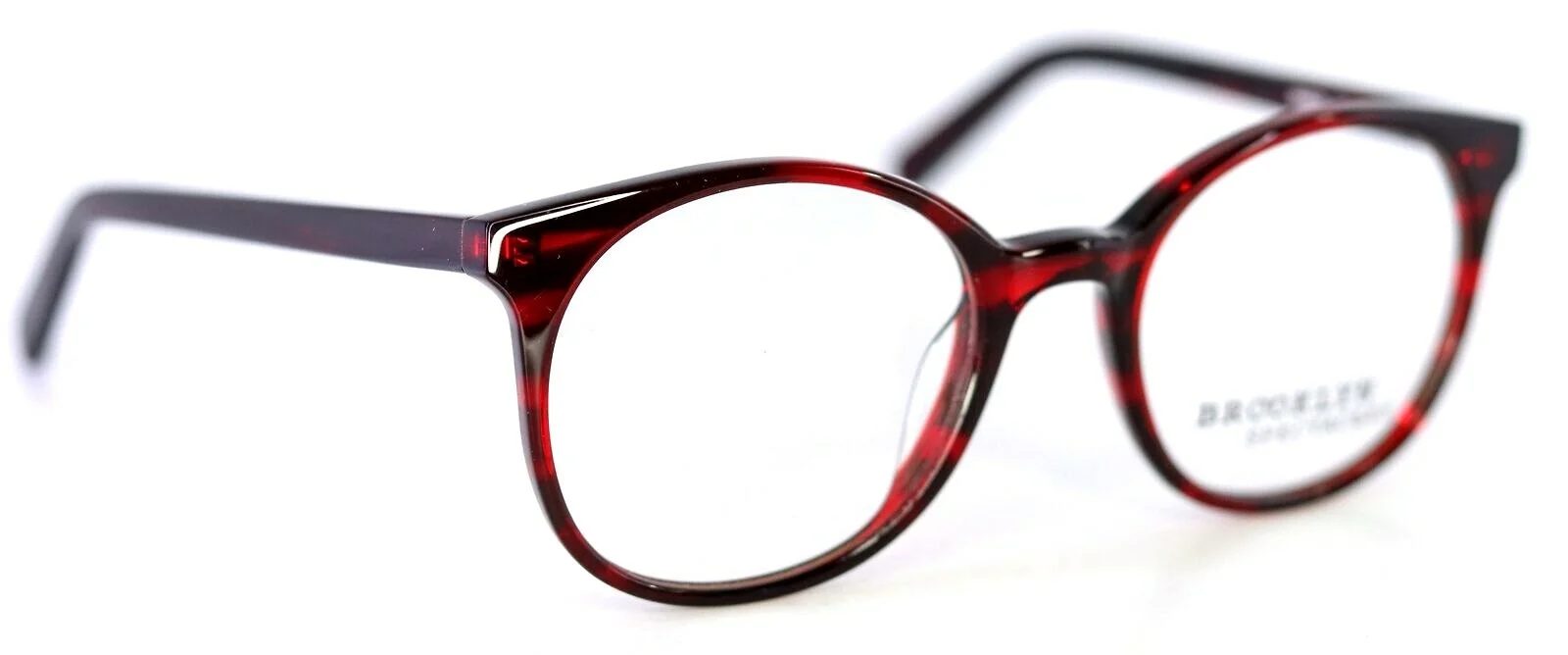 BROOKLYN SPECTACLES MARION C82 Garnet Round Eyeglasses Frames 49-20-140 PB1 3