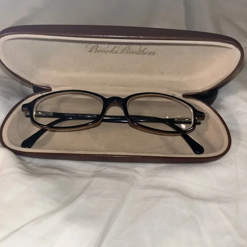 Brooks Brothers BB 592 6065 Mens Rectangular Eyeglass Frames Black 51▯16-140