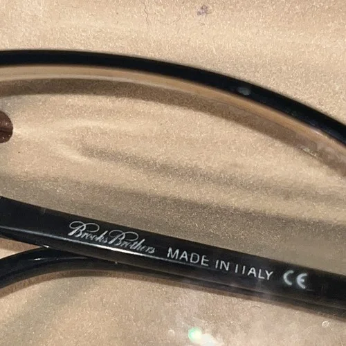 Brooks Brothers BB 592 6065 Mens Rectangular Eyeglass Frames Black 51▯16-140 4