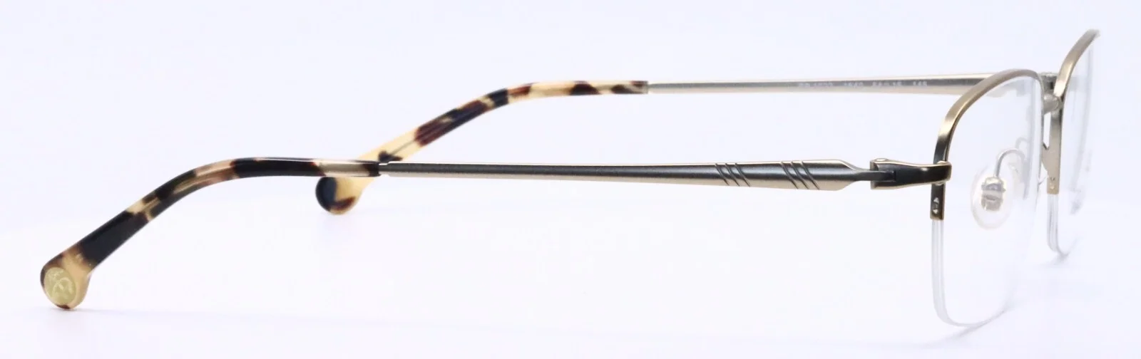 Brooks Brothers BB1022 1640 Gold Mens Rectangle Half Rim Eyeglasses 54-16-145 4