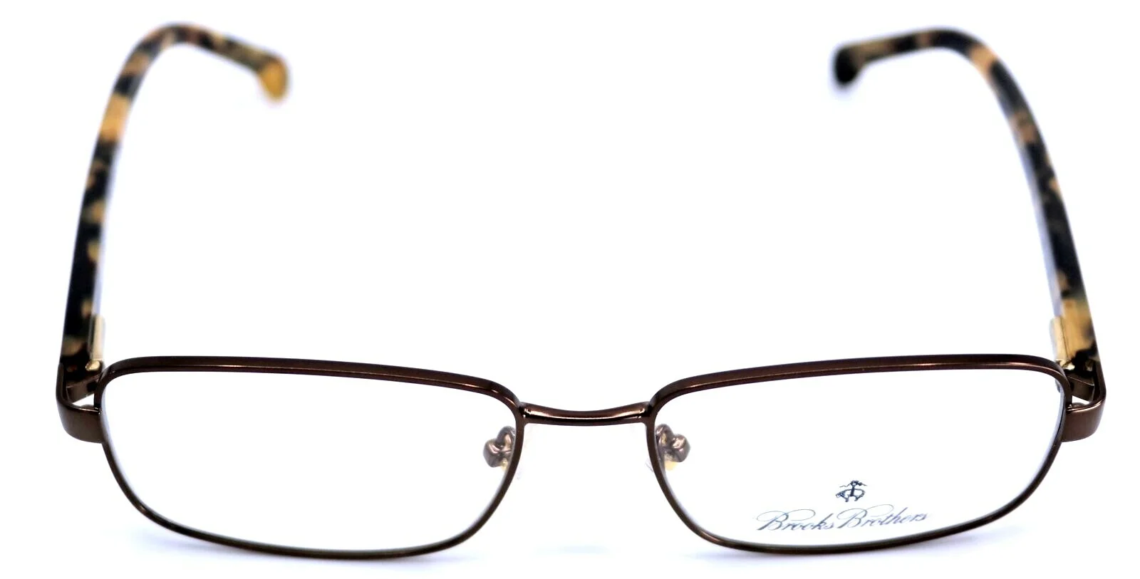 BROOKS BROTHERS BB1045 1671 Brown Tortoise Rectangle Eyeglass Frames 55-16-140 3