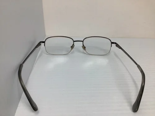 Brooks Brothers Eyeglass Frame BB 487T 1511T Titanium 52-18-140 Half Rim Silver 4