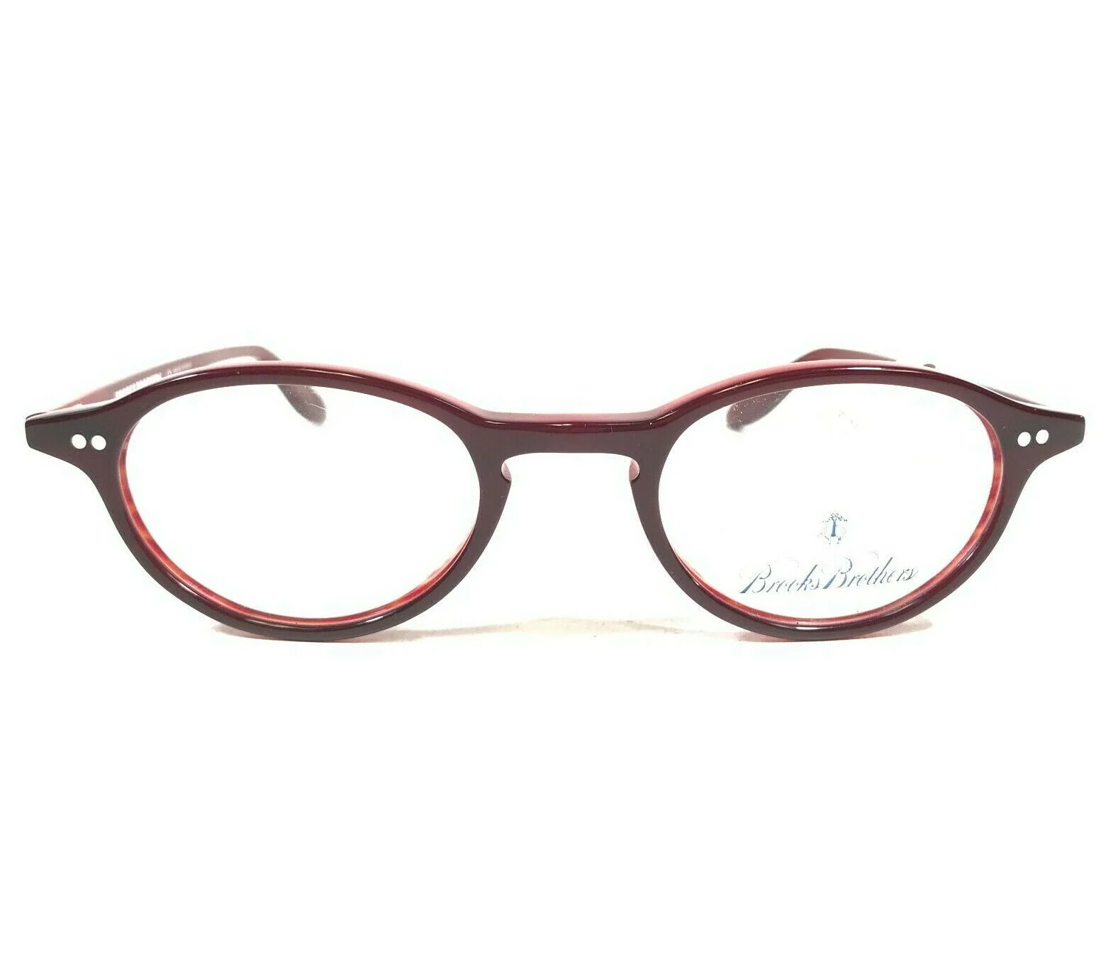 Brooks Brothers Eyeglasses Frames B.B.681 5277 Red Round Full Rim 45-20-140 2
