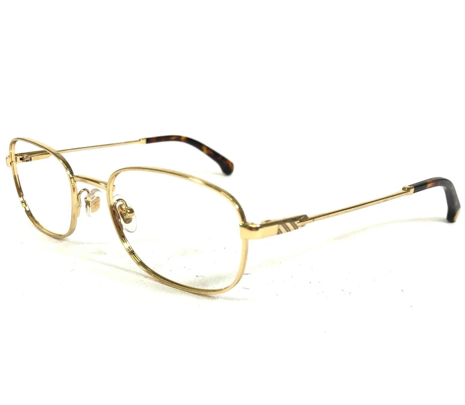 Brooks Brothers Eyeglasses Frames BB 1014 1581 Shiny Gold Oval Wire 50-19-145