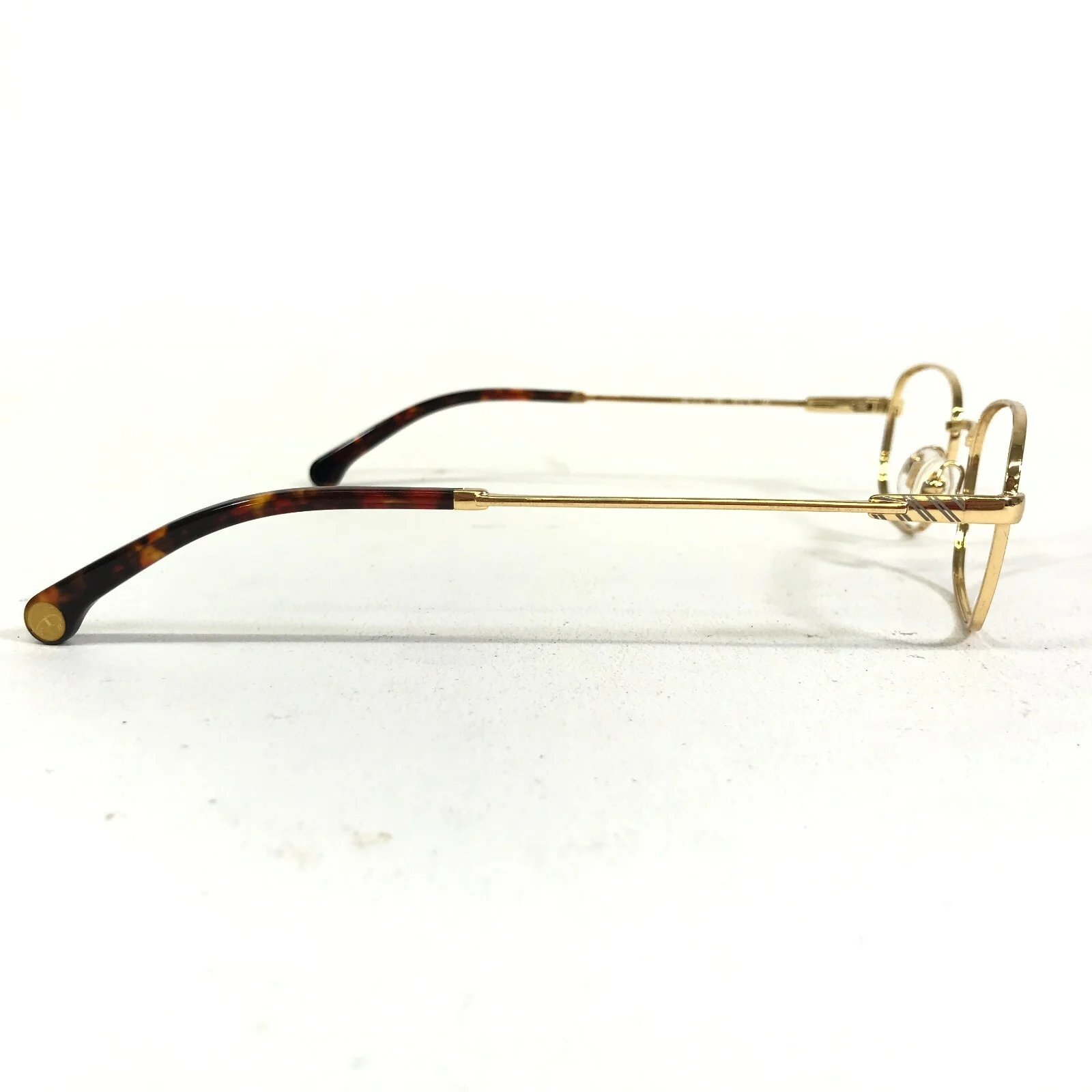 Brooks Brothers Eyeglasses Frames BB 1014 1581 Shiny Gold Oval Wire 50-19-145 4