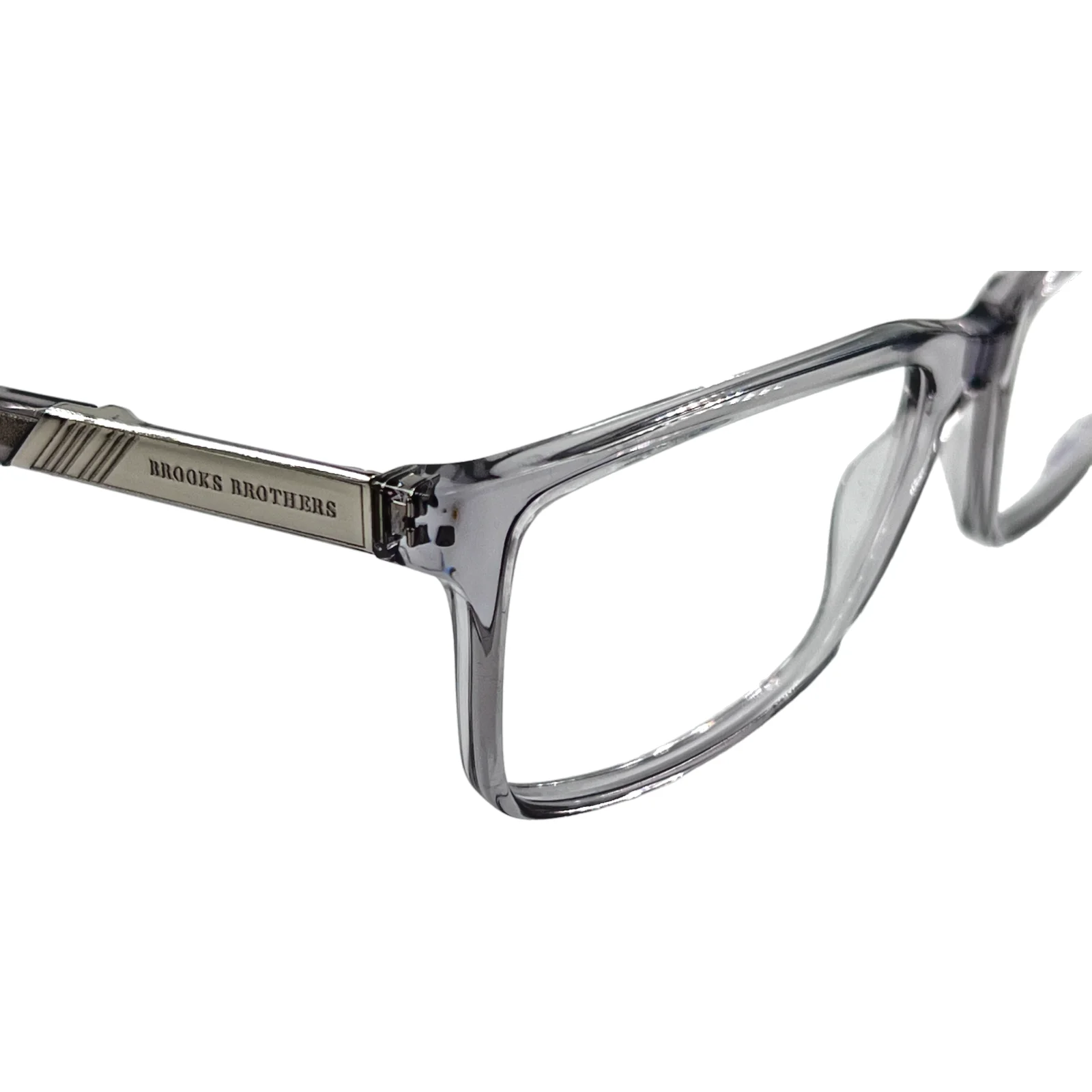 Brooks Brothers Glasses Gray Crystal Frame Classic Style BB2019 6074 53 15 140 4