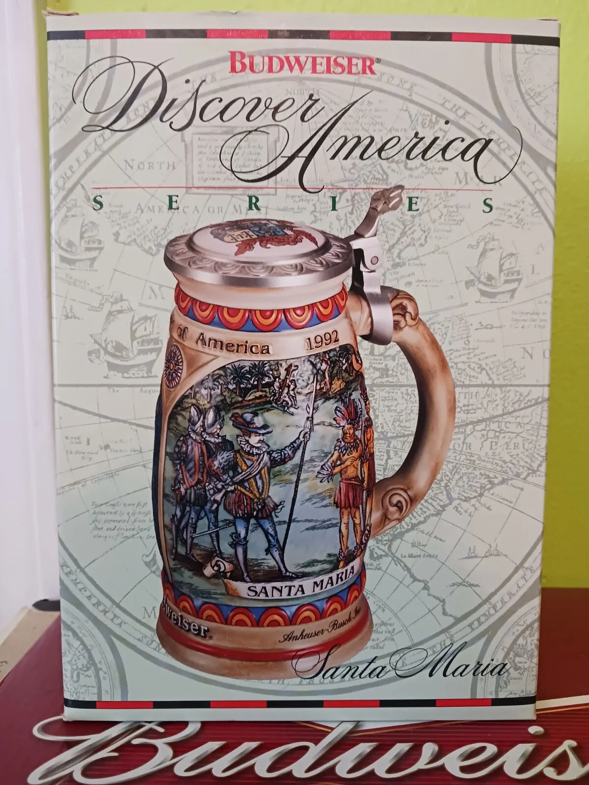 Budweiser Anheuser Busch Discover America Series Santa Maria Stein