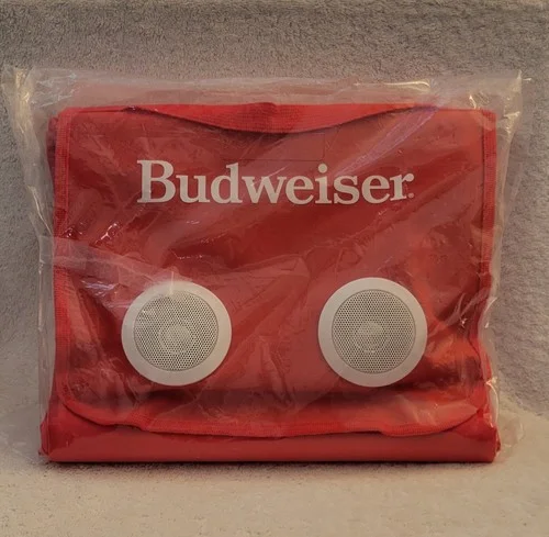 Budweiser Beach Mat with Built-in Bluetooth Speakers, 87.5