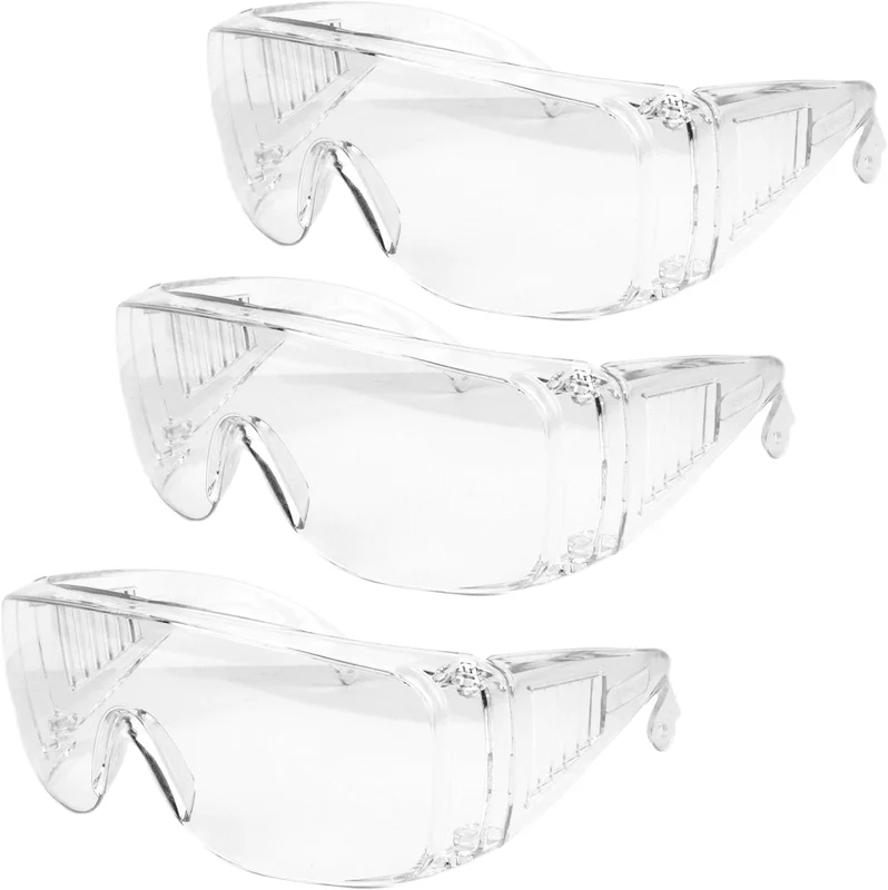 Bulk Pack Safety Glasses over Eyeglasses (Anti-Fog & Scratch Resistant) Clear Ey 3