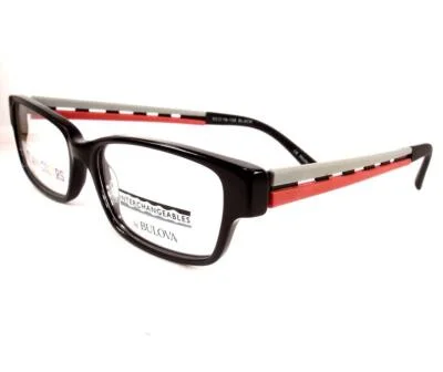 Bulova Champion Black Interchangeable Eyeglasses Women Frames 53-15-135