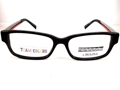 Bulova Champion Black Interchangeable Eyeglasses Women Frames 53-15-135 4