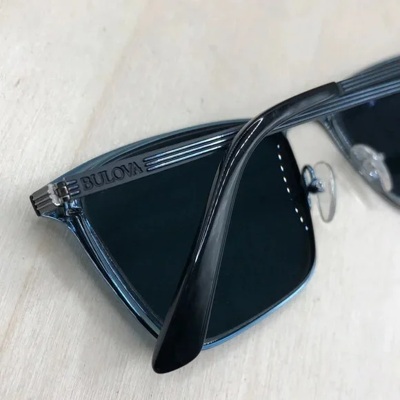 Bulova Edmunston Frames ONLY 56-15 150 black full rim. Rectangle. Unisex. 2