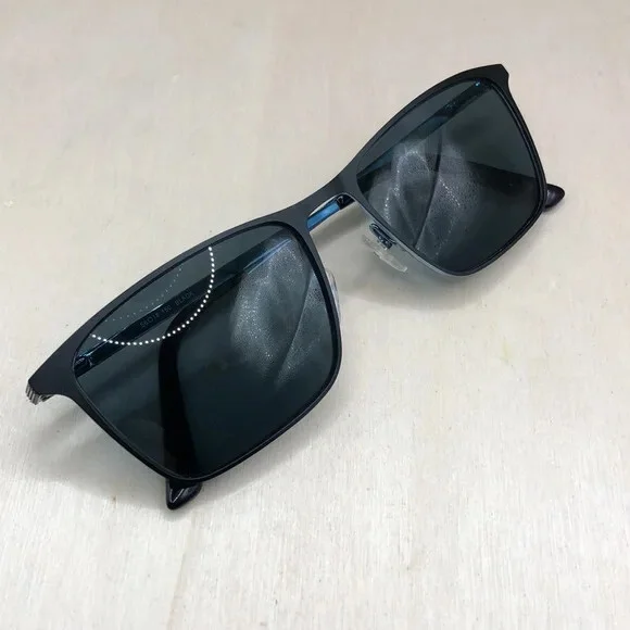 Bulova Edmunston Frames ONLY 56-15 150 black full rim. Rectangle. Unisex. 3