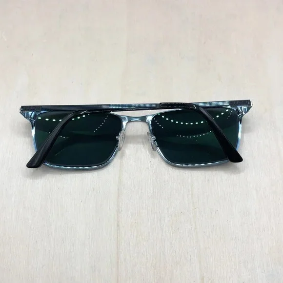 Bulova Edmunston Frames ONLY 56-15 150 black full rim. Rectangle. Unisex. 4