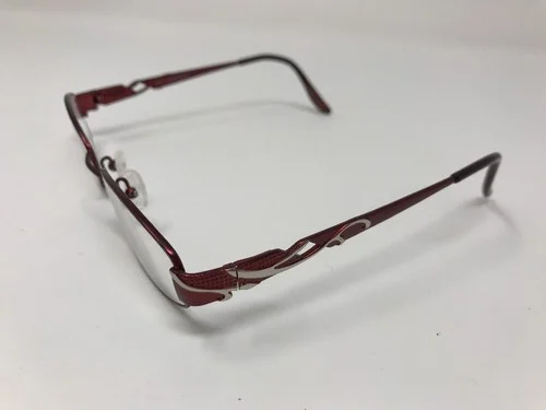 Bulova Eyeglasses Tacoma 52-17-135 Burgundy Metal Frame Full Rim G163 4