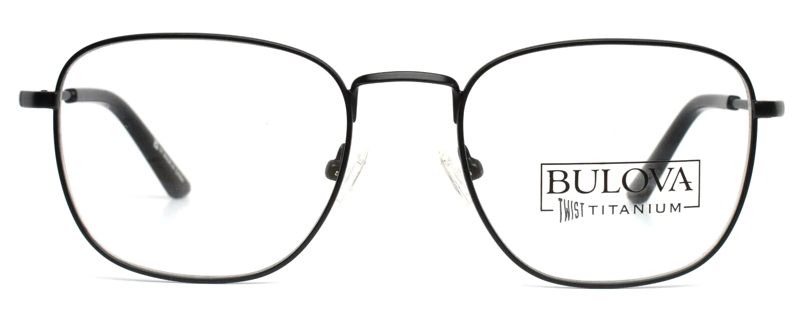 BULOVA Geigel Hill Black Unisex Square Full Rim Eyeglasses 53-20-145 B:44 2