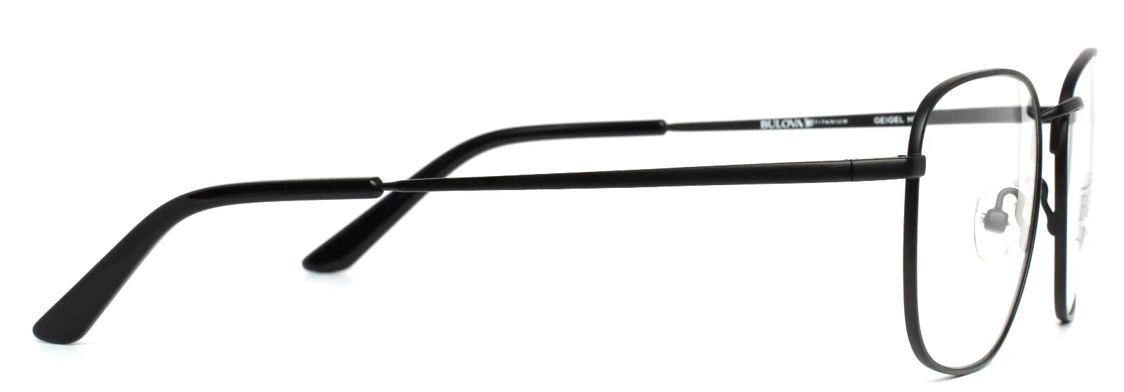 BULOVA Geigel Hill Black Unisex Square Full Rim Eyeglasses 53-20-145 B:44 4