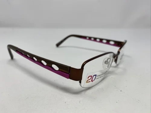 Bulova Interchangeables ISTRIA BROWN 51-18-135 Half Rim Eyeglasses Frame RZ12 3