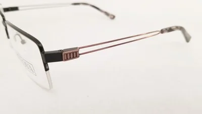 BULOVA Lakeland eyeglasses Frame Black 55mm MEN Half Rimless Designer Optical 3