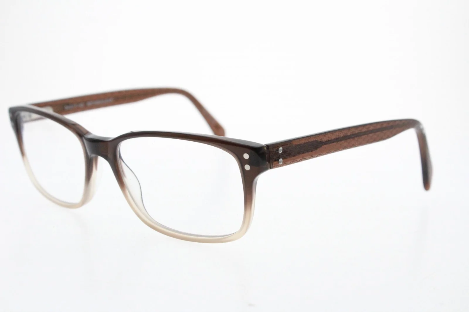 BULOVA - NASHVILLE Eyeglasses 54-17-140 mm Brown/Clear Fade Horned Full Rim