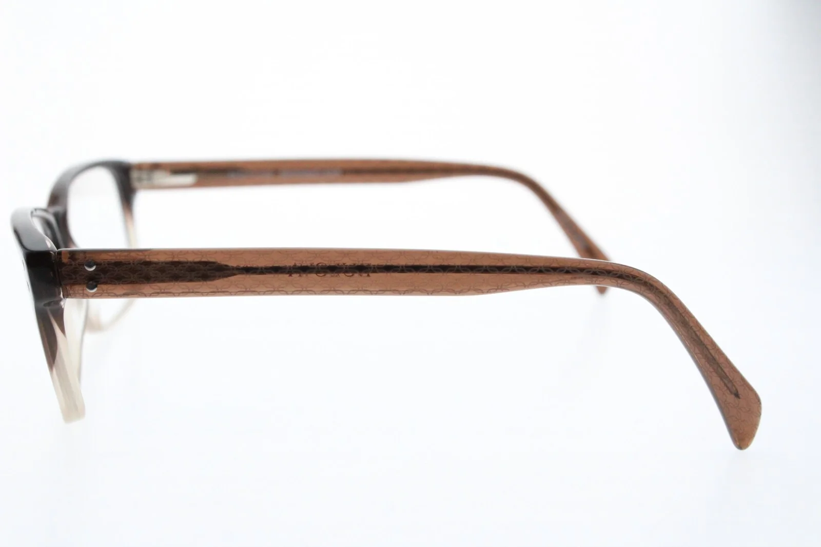 BULOVA - NASHVILLE Eyeglasses 54-17-140 mm Brown/Clear Fade Horned Full Rim 4