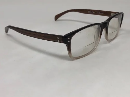 BULOVA “NASHVILLE” Eyeglasses Frame 54-17-145 Brown Horn Crystal Fade IO30 3