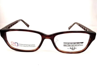 Bulova Pensacola Brown Interchangeable Eyeglasses Women Frames 54-16-135 4
