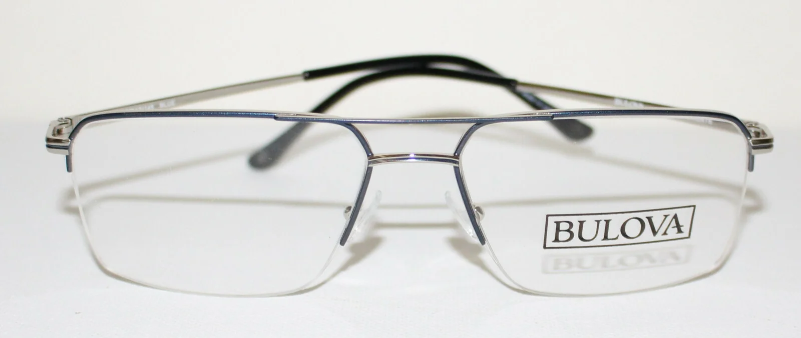 BULOVA SAN CLEMENTE BLUE New Double Bridge Optical Eyeglass Frame For Men 2