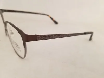 BULOVA Skara Titanium eyeglasses Frame Brown 53mm WOMEN Designer Optical Cat Eye 3