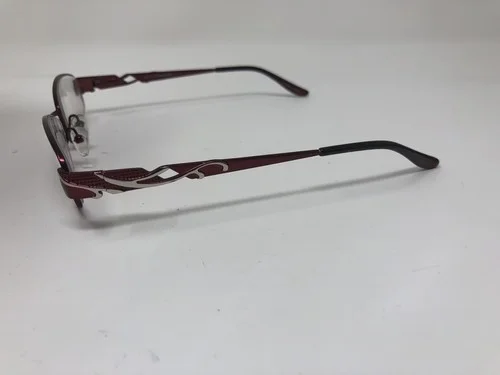 BULOVA TACOMA EYEGLASSES FRAME BURGUNDY 52-17-135 Ve84 2