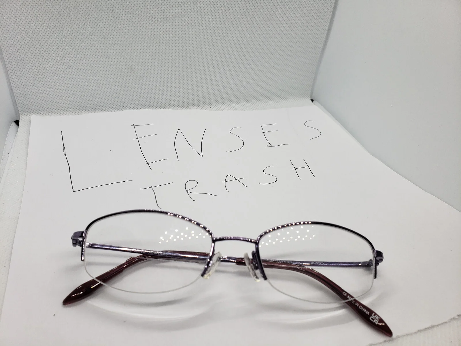 Bulova Titanium Annecy Dark Lilac Eyeglasses Frames 49-18-135