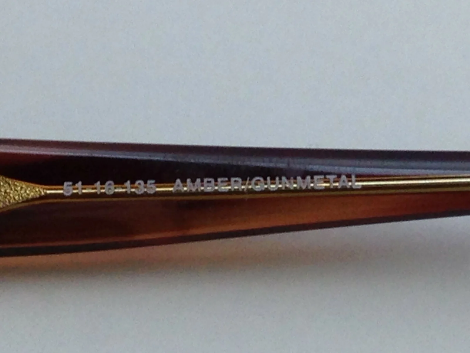 Bulova Turin Womens Rectangular Eyeglass Frames Amber Gunmetal 51▯16-135 4