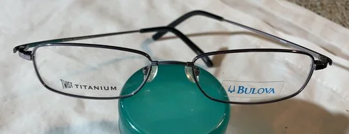 Bulova Twist Titanium Tristan Rectangle Soft Gunmetal Eyeglasses 51mm 3