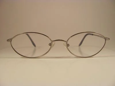 Bulova Vienna Periwinkle Silver Titanium Oval Full-Rim RX Eyeglass Frames 3