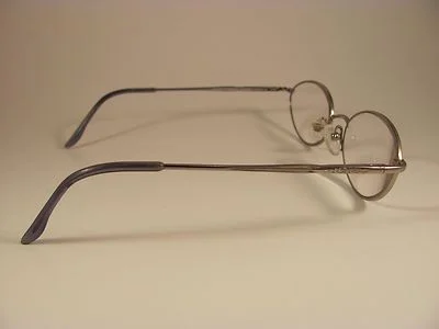 Bulova Vienna Periwinkle Silver Titanium Oval Full-Rim RX Eyeglass Frames 4