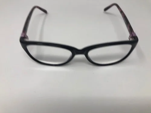 BUM EQUIPMENT FABULOUS Eyeglasses Frame 50-16-135 Black Purple Tortoise AV29 2