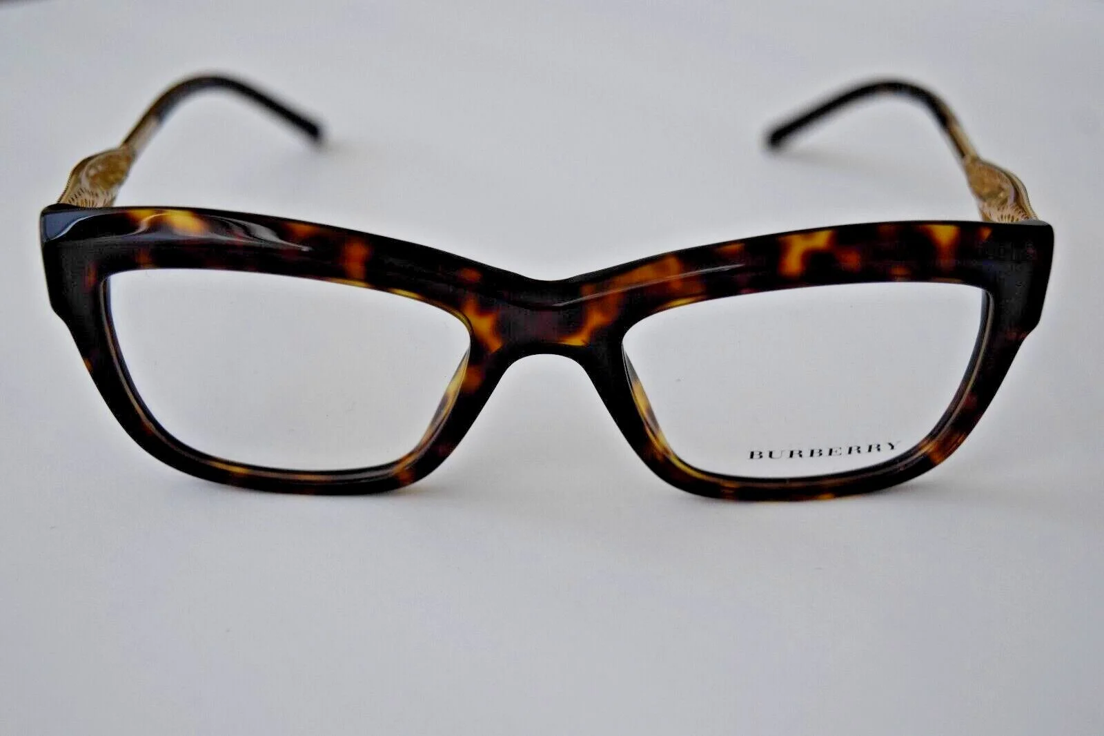 Burberry Authentic Small Filigree Havana Gold B2211 3002 51-19-140 Eyeglasses
